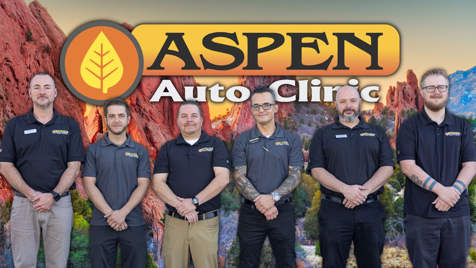 Aspen Auto Clinic's service managers.